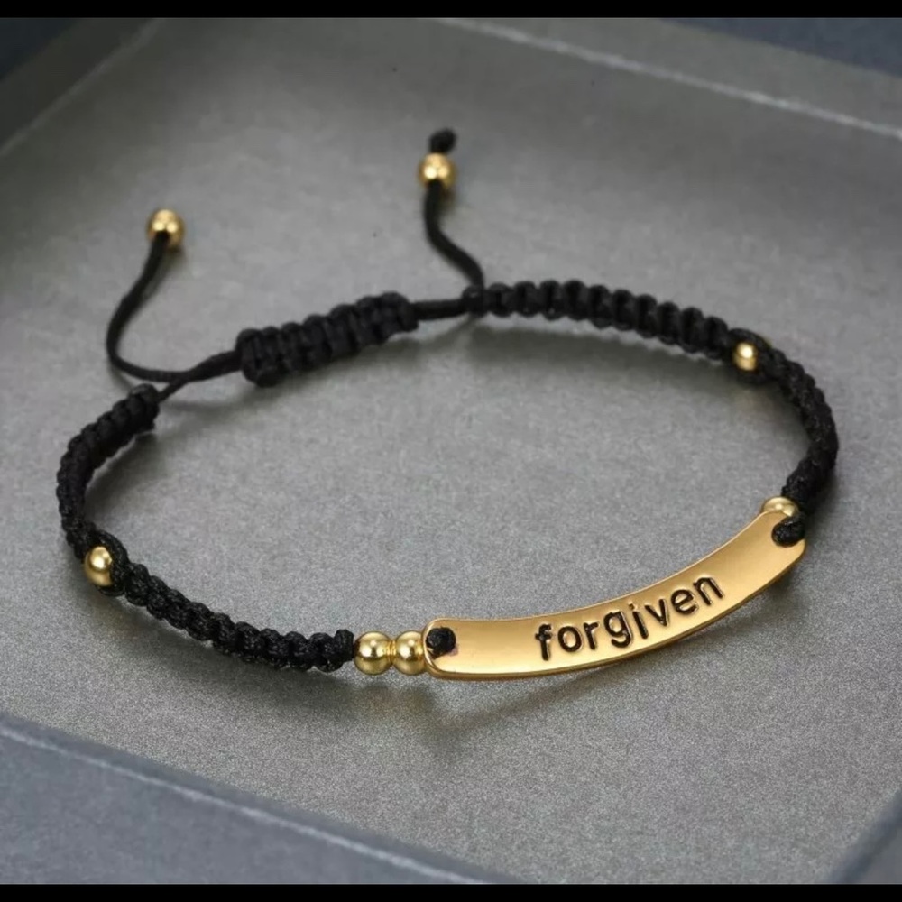 Handmade forgiven adjustable bracelet